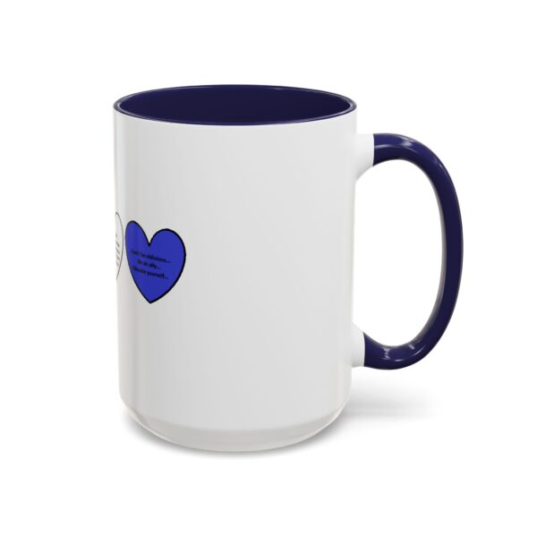 Woke Heart Accent Coffee Mug - Inspirational Quote Mug, Perfect Gift for Activists, Home Office Decor, Unique Coffee Lover Gift, 11oz & 15oz