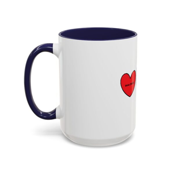 Woke Heart Accent Coffee Mug - Inspirational Quote Mug, Perfect Gift for Activists, Home Office Decor, Unique Coffee Lover Gift, 11oz & 15oz