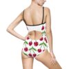 Cherry Print Women's One-Piece Swimsuit, Cute Summer Swimwear, Beach Holiday Swim, Pool Party Outfit, Stylish Swim Costumes