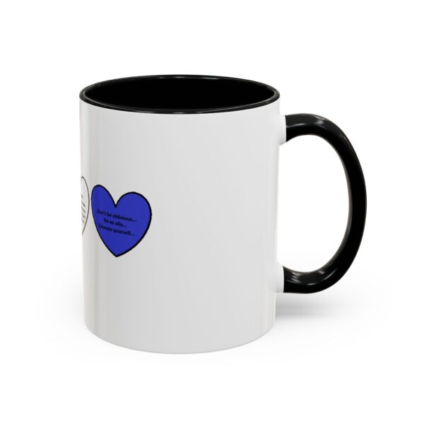 Woke Heart Accent Coffee Mug - Inspirational Quote Mug, Perfect Gift for Activists, Home Office Decor, Unique Coffee Lover Gift, 11oz & 15oz