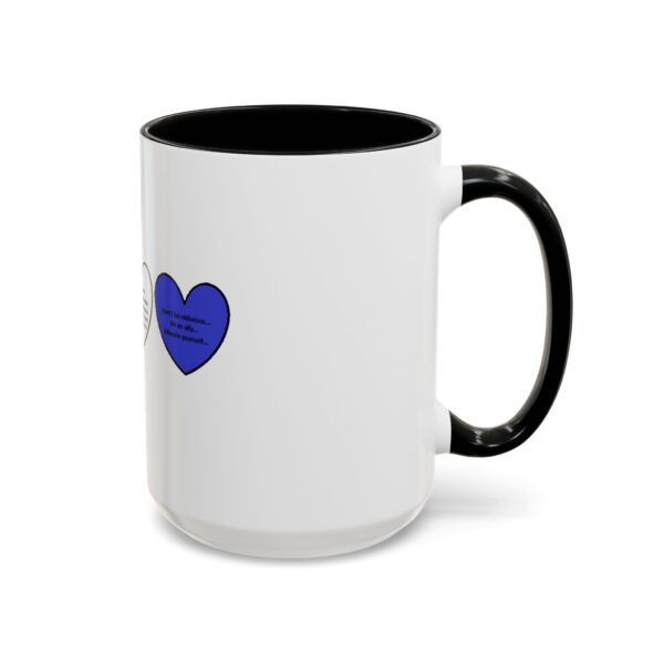 Woke Heart Accent Coffee Mug - Inspirational Quote Mug, Perfect Gift for Activists, Home Office Decor, Unique Coffee Lover Gift, 11oz & 15oz