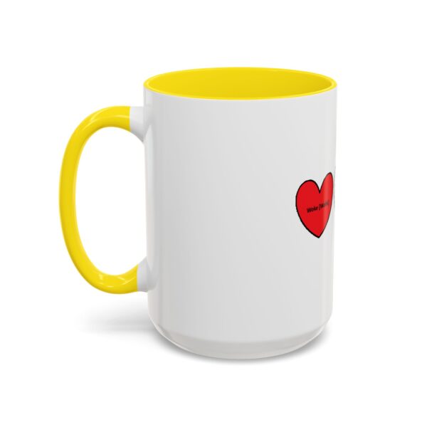 Woke Heart Accent Coffee Mug - Inspirational Quote Mug, Perfect Gift for Activists, Home Office Decor, Unique Coffee Lover Gift, 11oz & 15oz