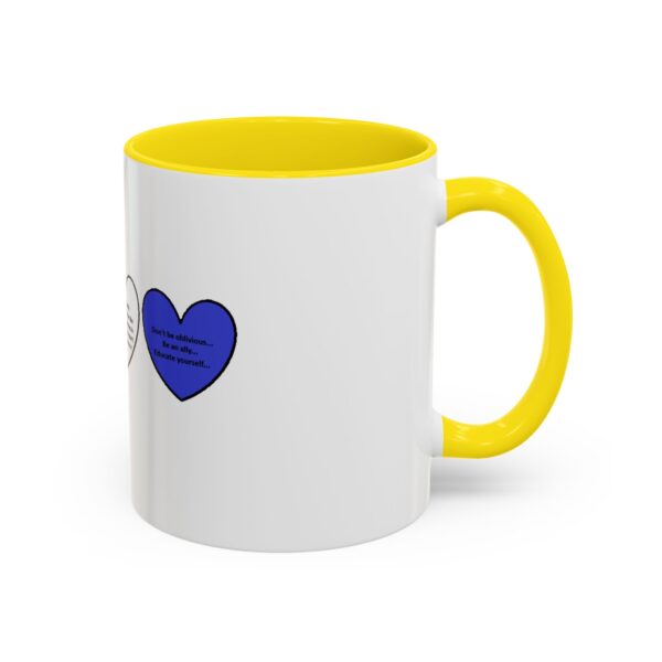 Woke Heart Accent Coffee Mug - Inspirational Quote Mug, Perfect Gift for Activists, Home Office Decor, Unique Coffee Lover Gift, 11oz & 15oz