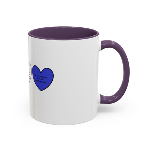Woke Heart Accent Coffee Mug - Inspirational Quote Mug, Perfect Gift for Activists, Home Office Decor, Unique Coffee Lover Gift, 11oz & 15oz