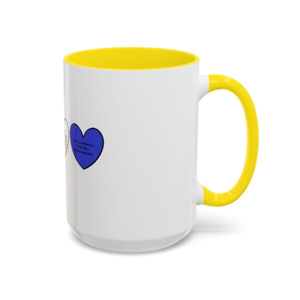 Woke Heart Accent Coffee Mug - Inspirational Quote Mug, Perfect Gift for Activists, Home Office Decor, Unique Coffee Lover Gift, 11oz & 15oz