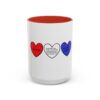 Woke Heart Accent Coffee Mug - Inspirational Quote Mug, Perfect Gift for Activists, Home Office Decor, Unique Coffee Lover Gift, 11oz & 15oz