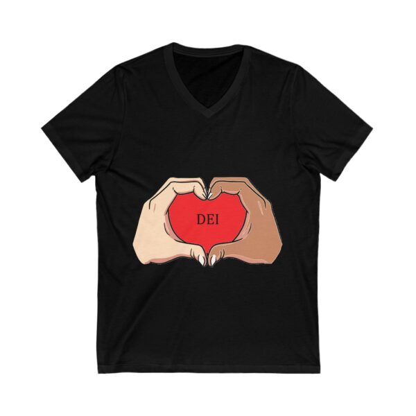 Unisex Jersey Short Sleeve V-Neck Tee