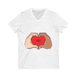 Unisex Jersey Short Sleeve V-Neck Tee
