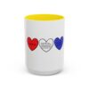 Woke Heart Accent Coffee Mug - Inspirational Quote Mug, Perfect Gift for Activists, Home Office Decor, Unique Coffee Lover Gift, 11oz & 15oz