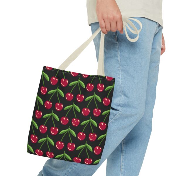 Charming Cherry Pattern Tote Bag - Perfect for Shopping, Casual Outings, Beach Days, Gifts, and Eco-Friendly Use