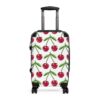 Chic Cherry Pattern Suitcase - Travel Luggage, Trendy Carry On, Vacation Gear, Summer Travel, Gift for Travelers