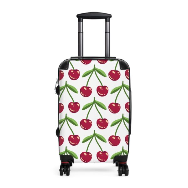 Chic Cherry Pattern Suitcase - Travel Luggage, Trendy Carry On, Vacation Gear, Summer Travel, Gift for Travelers