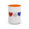 Woke Heart Accent Coffee Mug - Inspirational Quote Mug, Perfect Gift for Activists, Home Office Decor, Unique Coffee Lover Gift, 11oz & 15oz