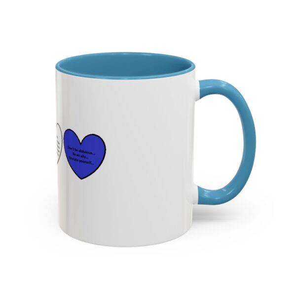 Woke Heart Accent Coffee Mug - Inspirational Quote Mug, Perfect Gift for Activists, Home Office Decor, Unique Coffee Lover Gift, 11oz & 15oz