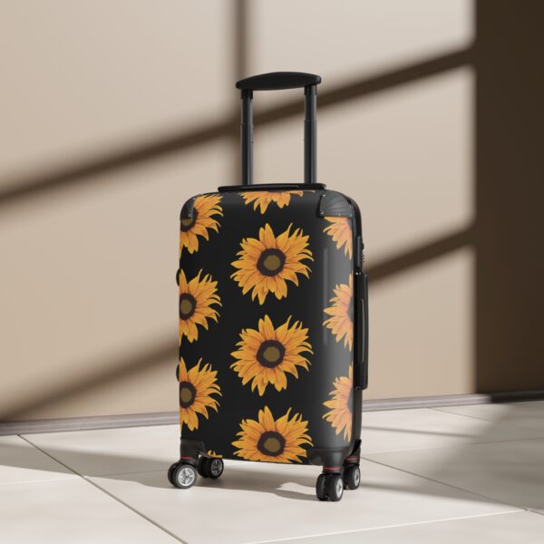 Sunflower Suitcase (Stylish black)