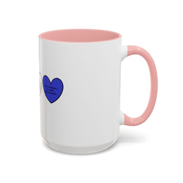 Woke Heart Accent Coffee Mug - Inspirational Quote Mug, Perfect Gift for Activists, Home Office Decor, Unique Coffee Lover Gift, 11oz & 15oz