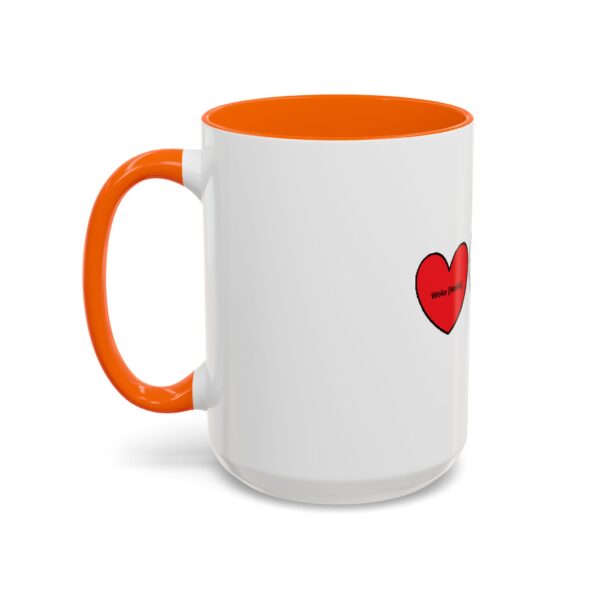 Woke Heart Accent Coffee Mug - Inspirational Quote Mug, Perfect Gift for Activists, Home Office Decor, Unique Coffee Lover Gift, 11oz & 15oz