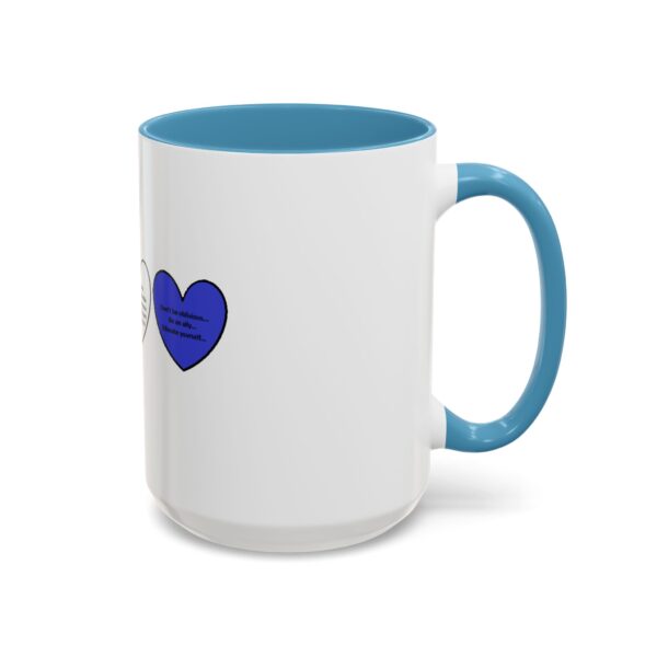 Woke Heart Accent Coffee Mug - Inspirational Quote Mug, Perfect Gift for Activists, Home Office Decor, Unique Coffee Lover Gift, 11oz & 15oz