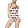 Cherry Print Women's One-Piece Swimsuit, Cute Summer Swimwear, Beach Holiday Swim, Pool Party Outfit, Stylish Swim Costumes
