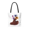 Flower Woman Tote Bag (White)