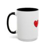 Woke Heart Accent Coffee Mug - Inspirational Quote Mug, Perfect Gift for Activists, Home Office Decor, Unique Coffee Lover Gift, 11oz & 15oz