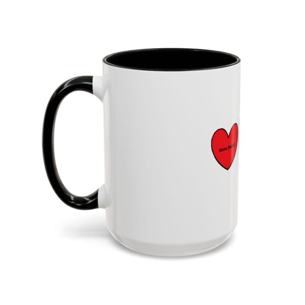 Woke Heart Accent Coffee Mug - Inspirational Quote Mug, Perfect Gift for Activists, Home Office Decor, Unique Coffee Lover Gift, 11oz & 15oz