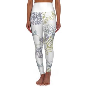 Flowers High Waisted Yoga Leggings