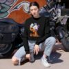 Floral Beauty Cropped Sweatshirt - Casual Fashion, Gift for Her, Spring Style, Trendy Outfit, Unique Graphic Art