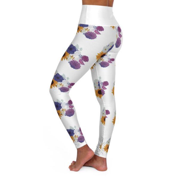 Flowers Blooming High Waisted Yoga Leggings