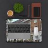 Elegant Urban Desk Mat - Stylish Office Decor, Home Office Essential, Gift for City Lovers, Laptop Pad, Workspace Accessory