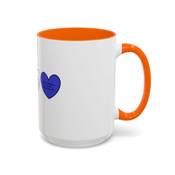 Woke Heart Accent Coffee Mug - Inspirational Quote Mug, Perfect Gift for Activists, Home Office Decor, Unique Coffee Lover Gift, 11oz & 15oz