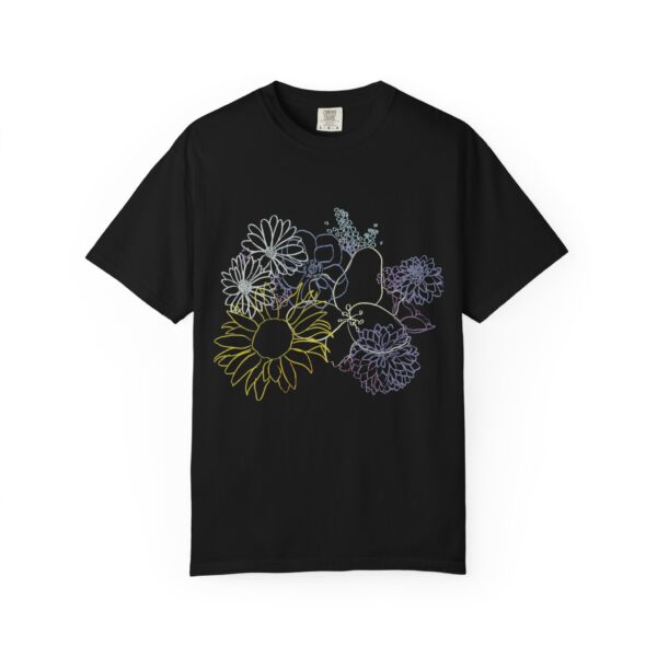 Flowers Blooming Unisex Garment-Dyed T-shirt