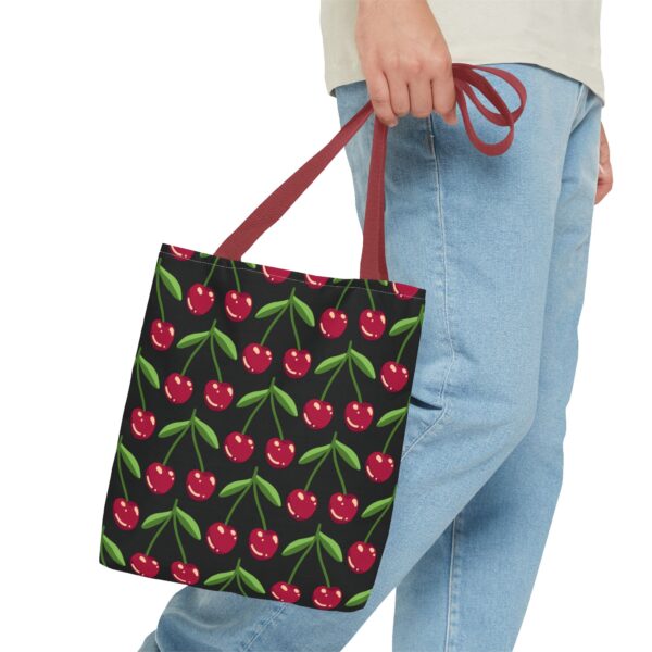 Charming Cherry Pattern Tote Bag - Perfect for Shopping, Casual Outings, Beach Days, Gifts, and Eco-Friendly Use