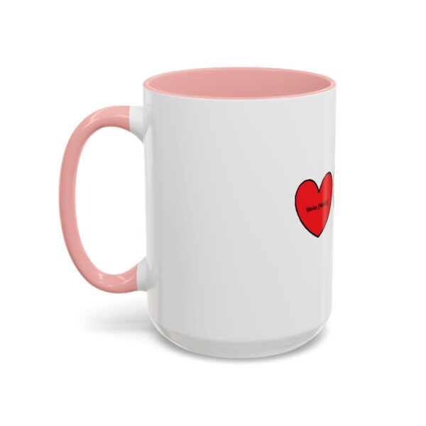 Woke Heart Accent Coffee Mug - Inspirational Quote Mug, Perfect Gift for Activists, Home Office Decor, Unique Coffee Lover Gift, 11oz & 15oz