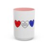 Woke Heart Accent Coffee Mug - Inspirational Quote Mug, Perfect Gift for Activists, Home Office Decor, Unique Coffee Lover Gift, 11oz & 15oz