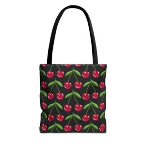 Charming Cherry Pattern Tote Bag - Perfect for Shopping, Casual Outings, Beach Days, Gifts, and Eco-Friendly Use