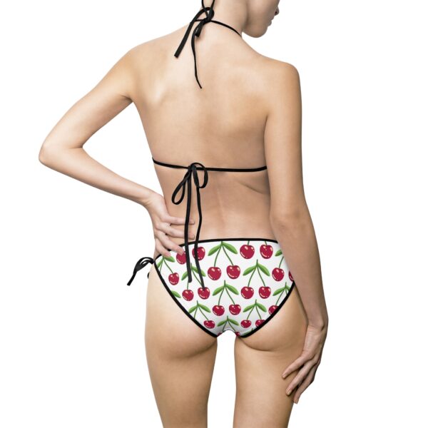 Cherry Print Bikini Swimsuit - Perfect for Summer Fun, Pool Parties, Beach Days, Vacations, Tropical Getaways, Gift for Her