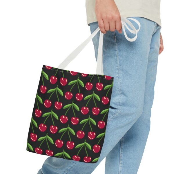 Charming Cherry Pattern Tote Bag - Perfect for Shopping, Casual Outings, Beach Days, Gifts, and Eco-Friendly Use