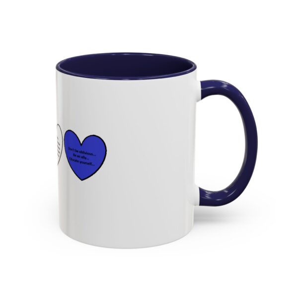 Woke Heart Accent Coffee Mug - Inspirational Quote Mug, Perfect Gift for Activists, Home Office Decor, Unique Coffee Lover Gift, 11oz & 15oz