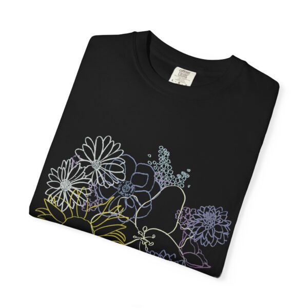 Flowers Blooming Unisex Garment-Dyed T-shirt