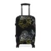 Black Flower Suitcase