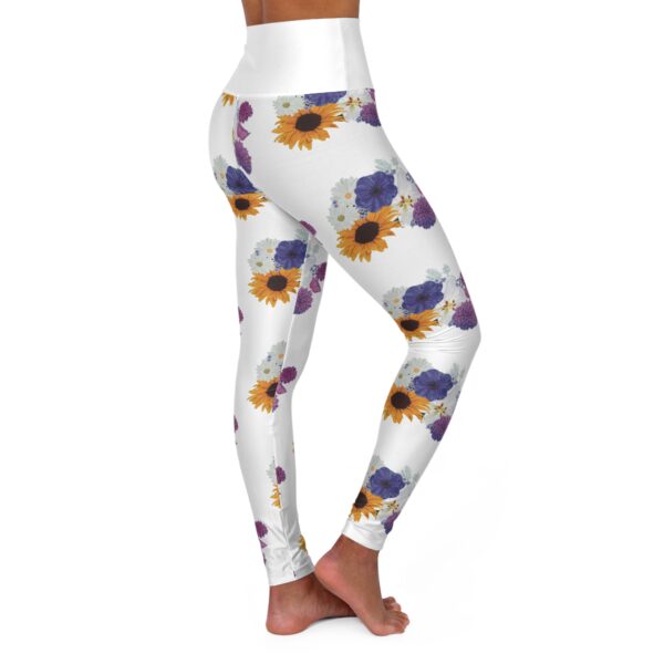 Flowers Blooming High Waisted Yoga Leggings
