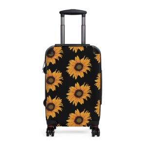 Sunflower Suitcase (Stylish black)