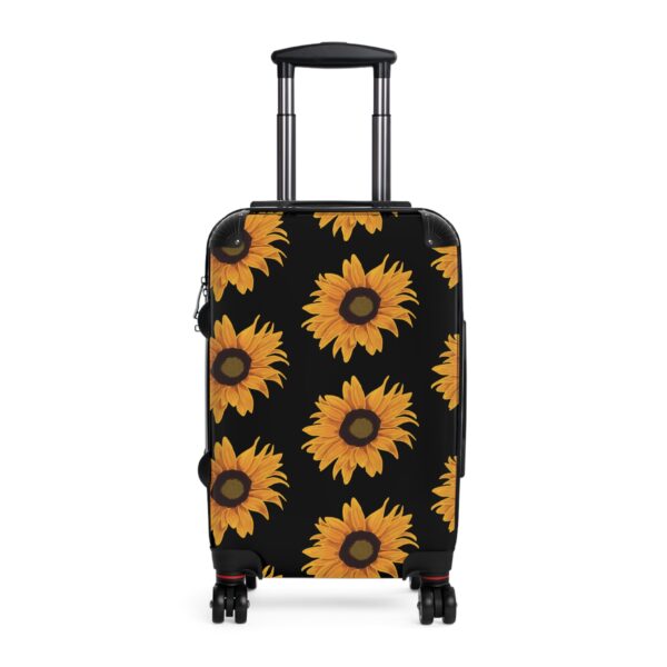 Sunflower Suitcase (Stylish black)