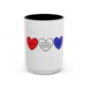 Woke Heart Accent Coffee Mug - Inspirational Quote Mug, Perfect Gift for Activists, Home Office Decor, Unique Coffee Lover Gift, 11oz & 15oz