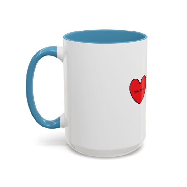 Woke Heart Accent Coffee Mug - Inspirational Quote Mug, Perfect Gift for Activists, Home Office Decor, Unique Coffee Lover Gift, 11oz & 15oz