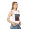 Floral Art Women's Racer Tank Top, Creative Summer Top, Graphic Tee for Women, Unique Gift for Her, Casual Wear