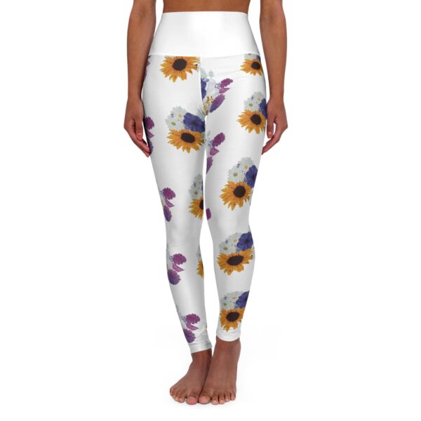 Flowers Blooming High Waisted Yoga Leggings
