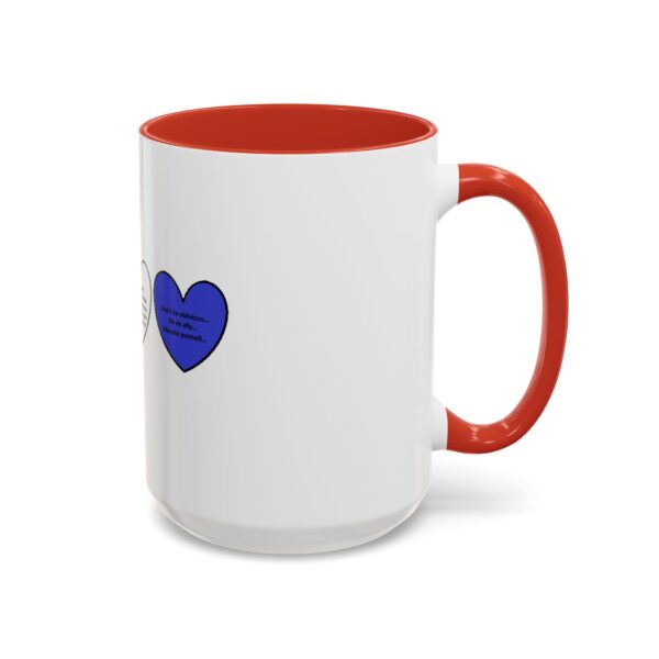 Woke Heart Accent Coffee Mug - Inspirational Quote Mug, Perfect Gift for Activists, Home Office Decor, Unique Coffee Lover Gift, 11oz & 15oz