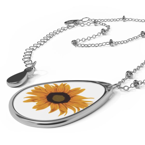 Sunflower Oval Necklace (Stylish)